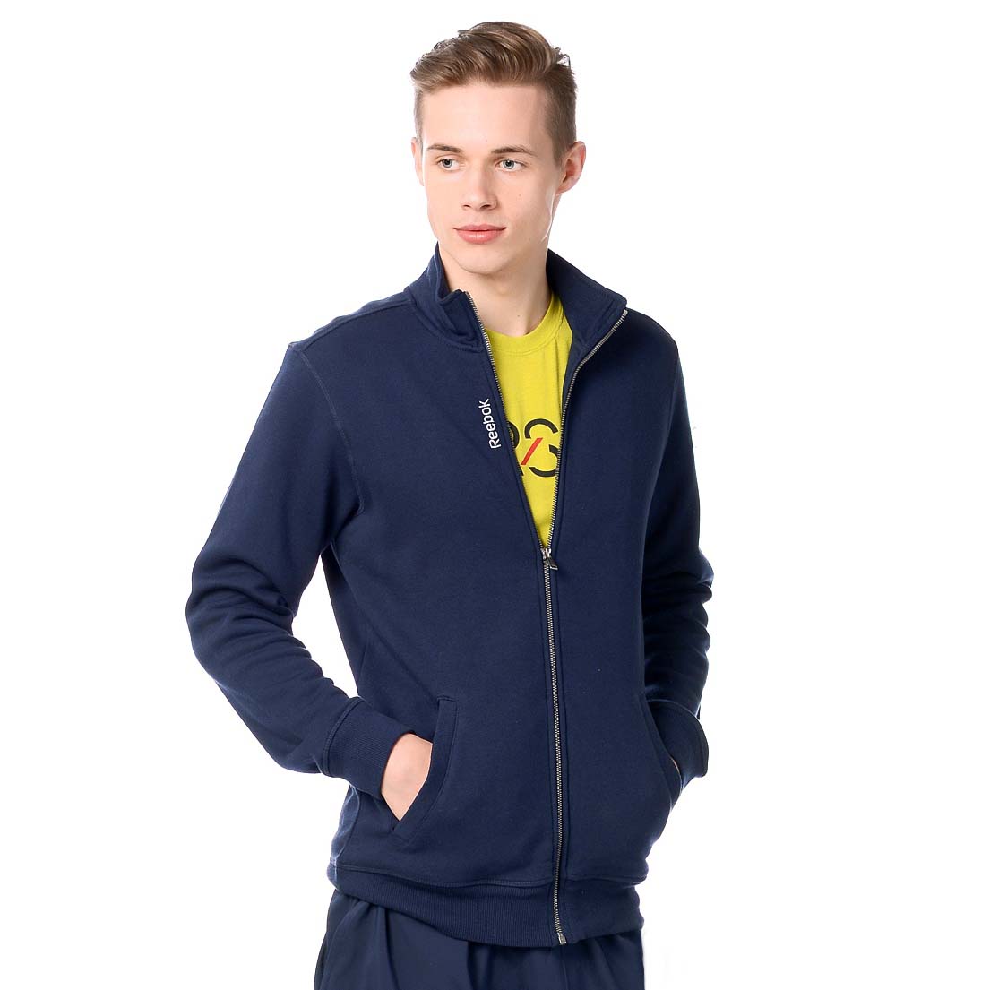 chaqueta reebok vintage azul