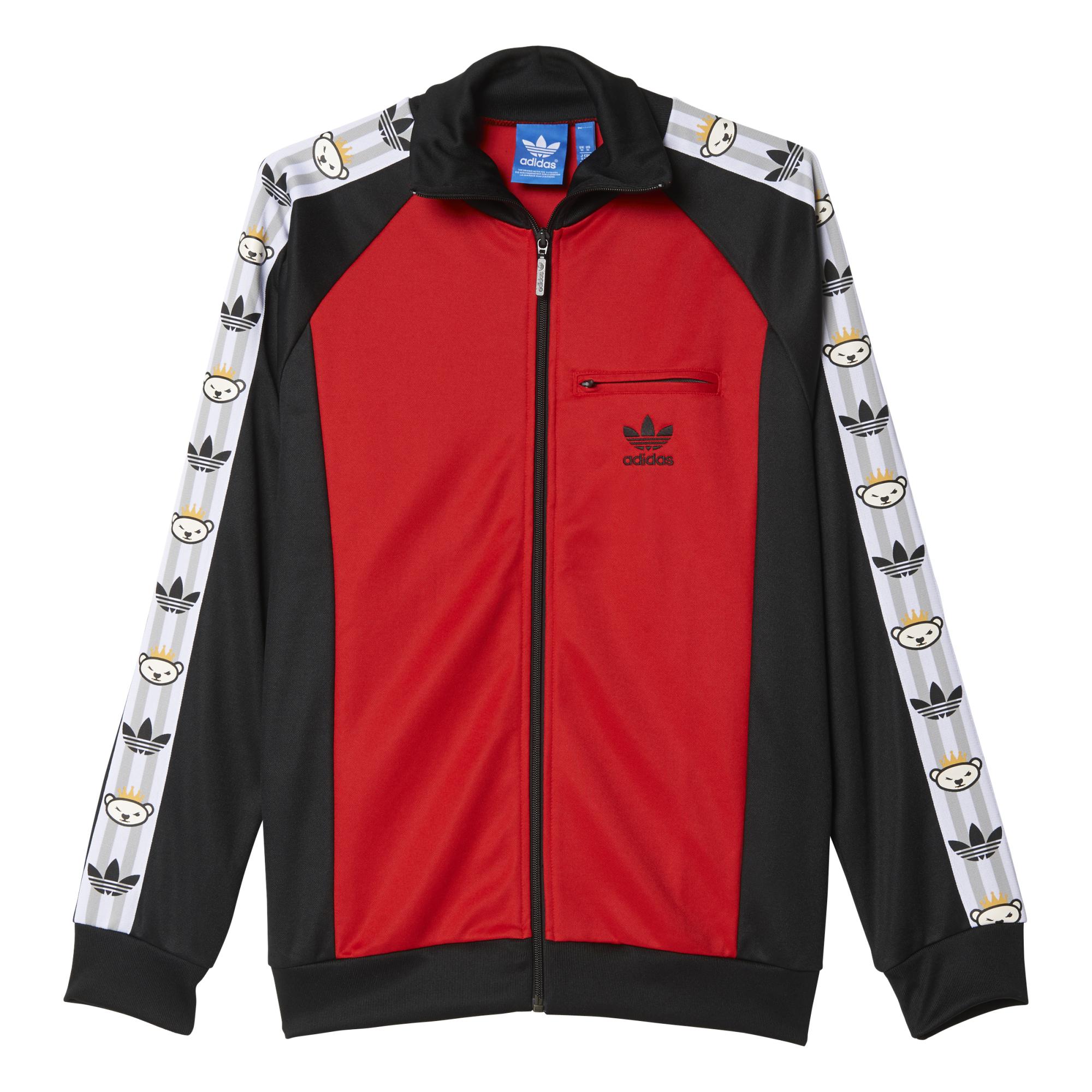 ventana Cruel excepto por Adidas Originals Chaqueta Retro Bear By Nigo (rojo/negro/blanco)