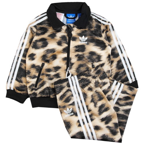 Más temprano Resaltar tráfico Adidas Orignals Chándal Firebird Leopard Infantil (arena/negro)