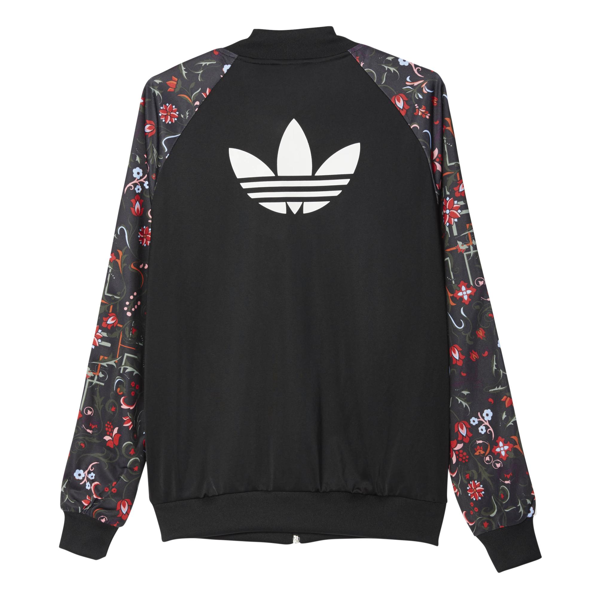 chaqueta floral adidas