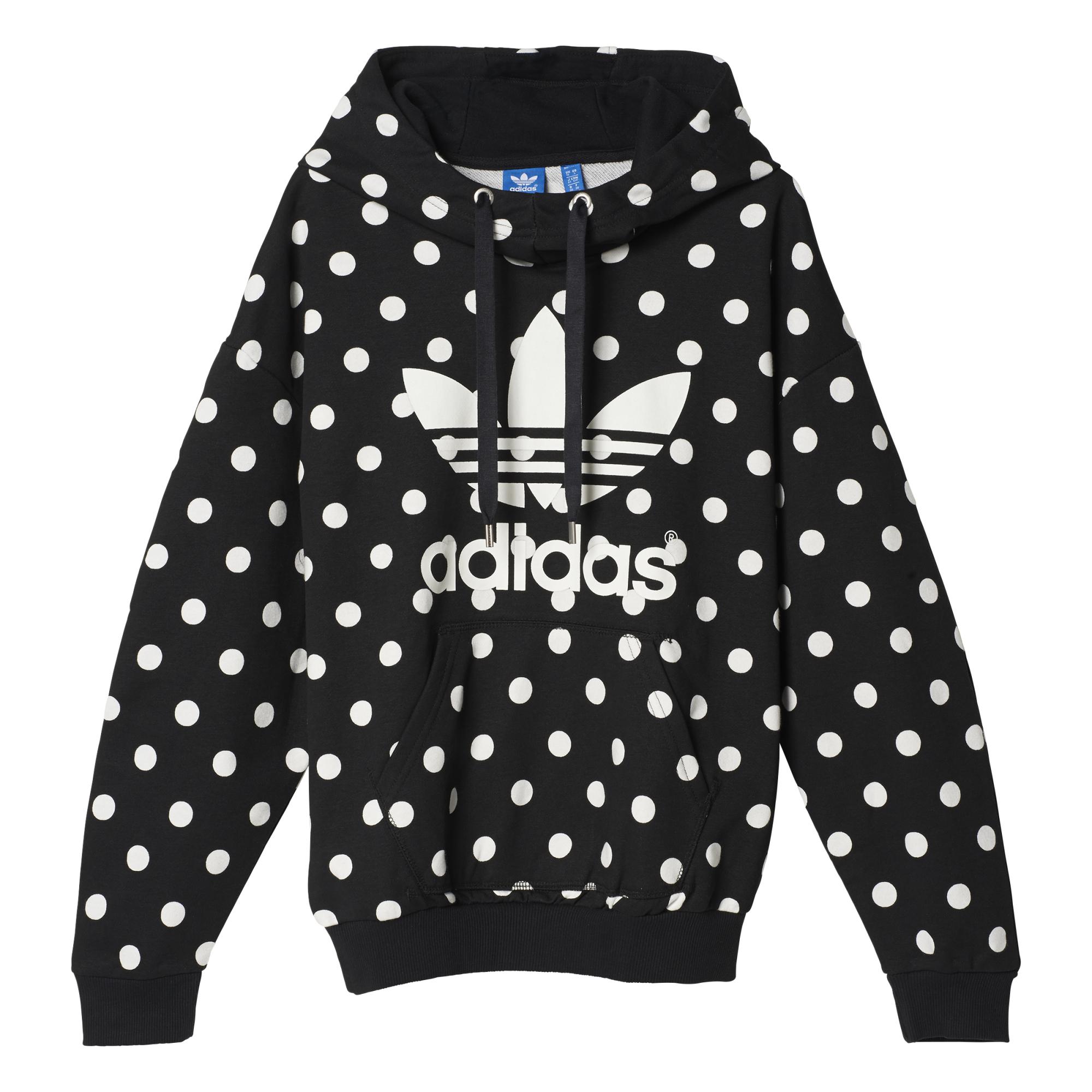 Adidas Originals Mujer Sudadera Trefoil Long AOP Dots