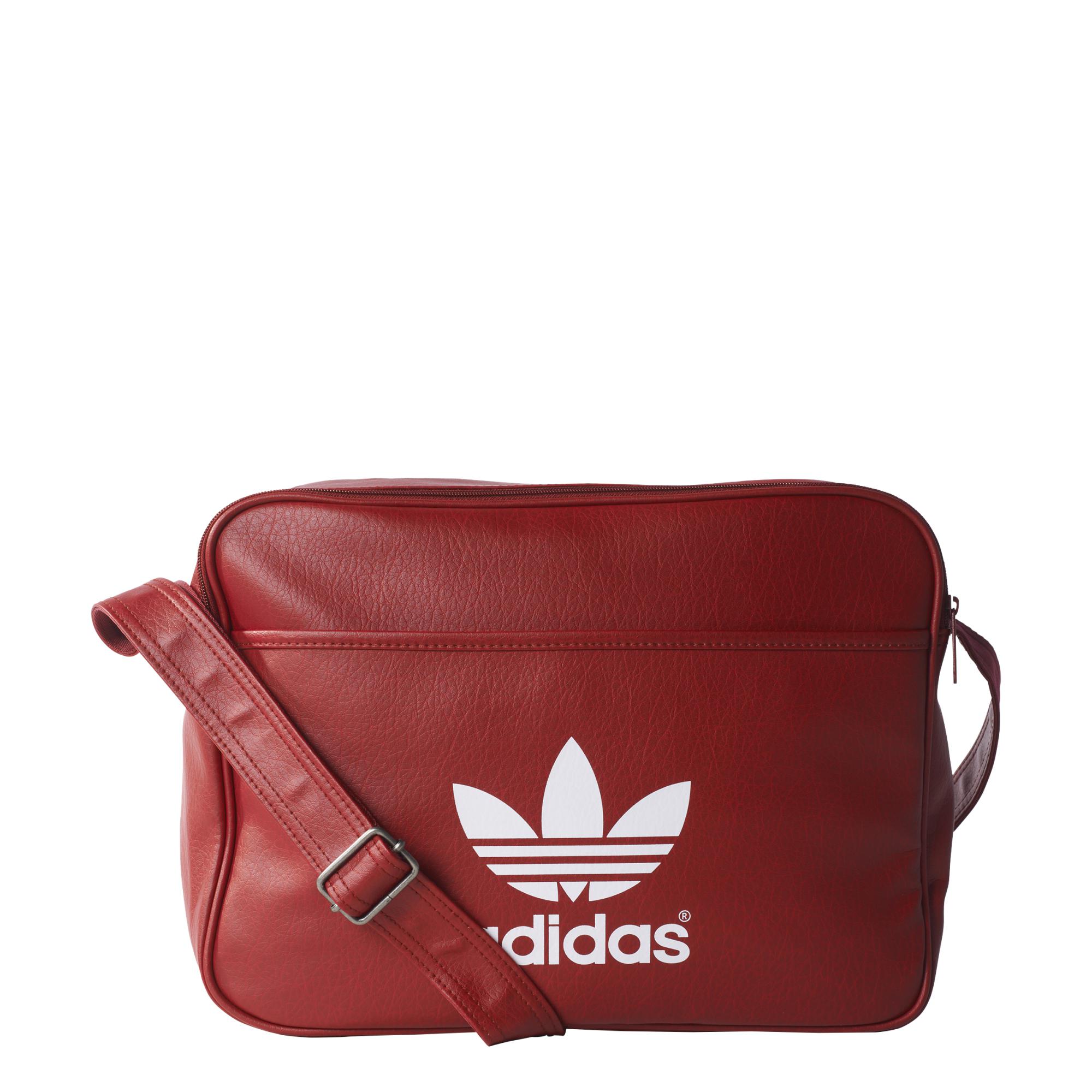 resbalón Amante En respuesta a la Adidas Bolso Airliner Classic Trefoil (burdeos)