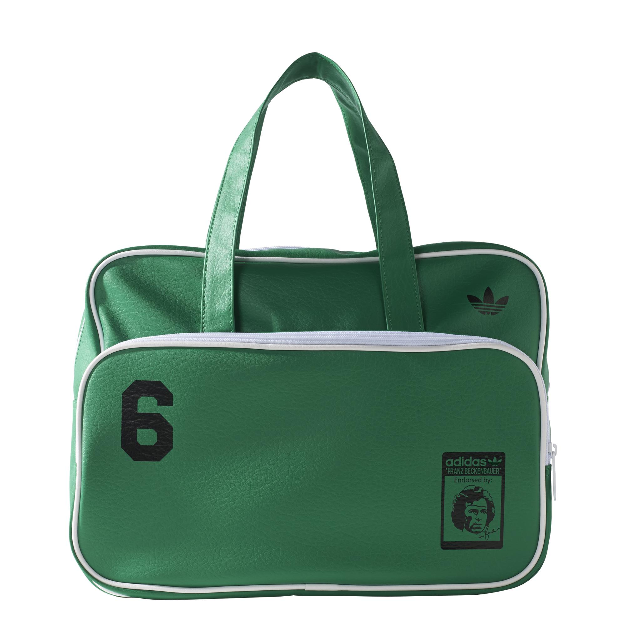 polilla desconectado Síguenos Adidas Originals Bolso Airliner Beckenbauer (verde/blanco/negro)