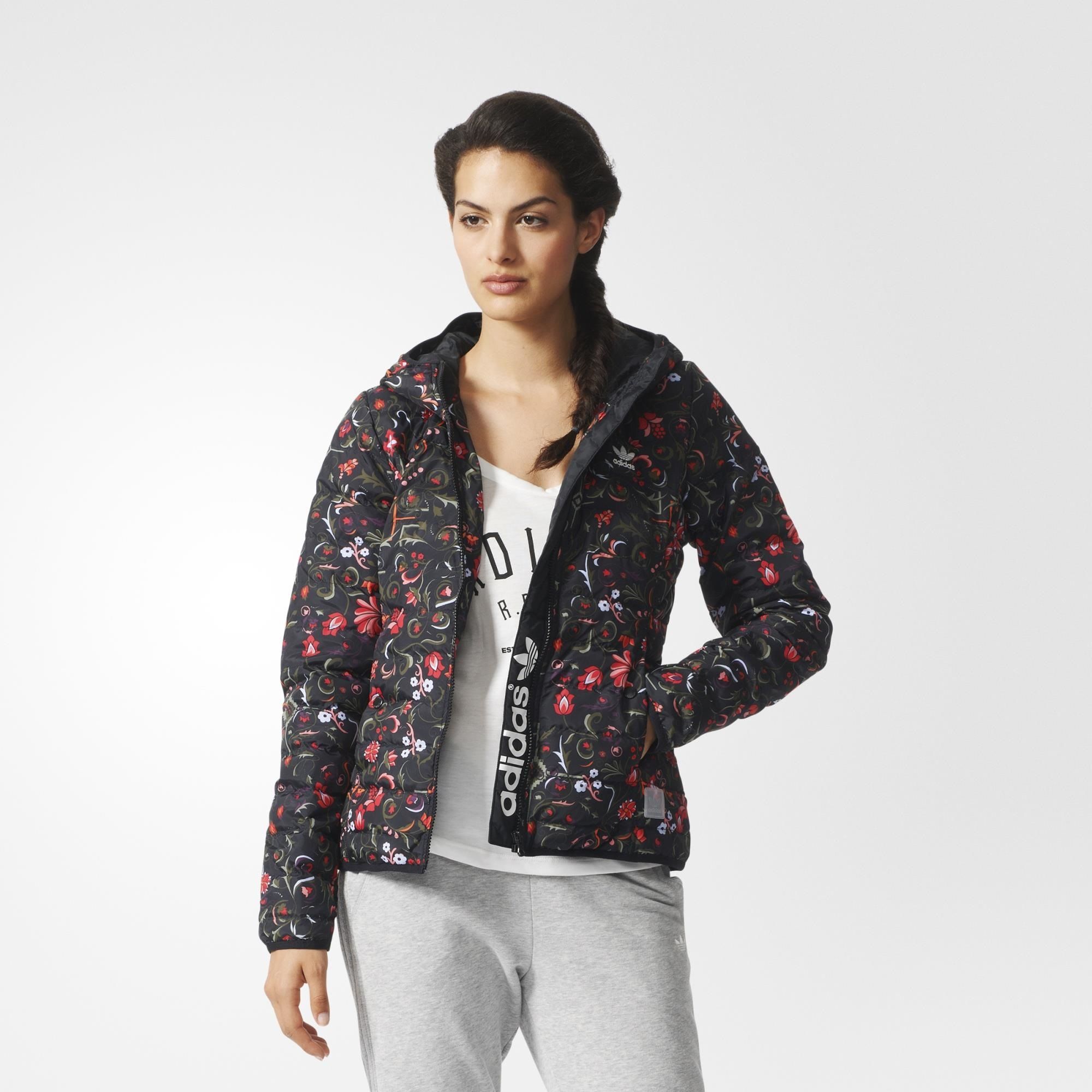Chaqueta adidas originals mujer negra discount
