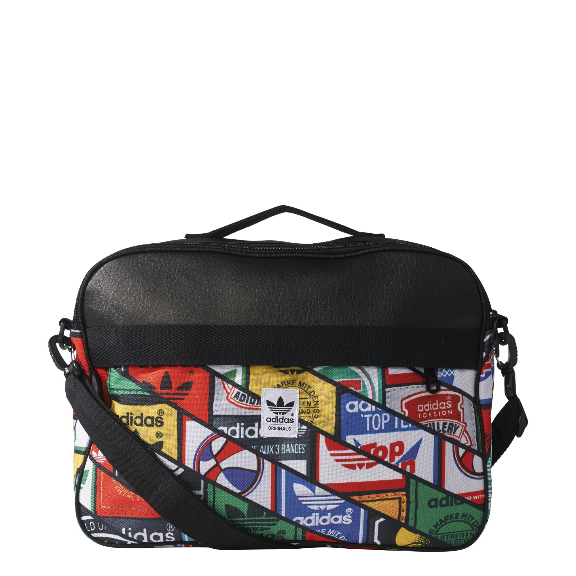 Adidas Originals Bolso Airliner Labels Tongue (negro)