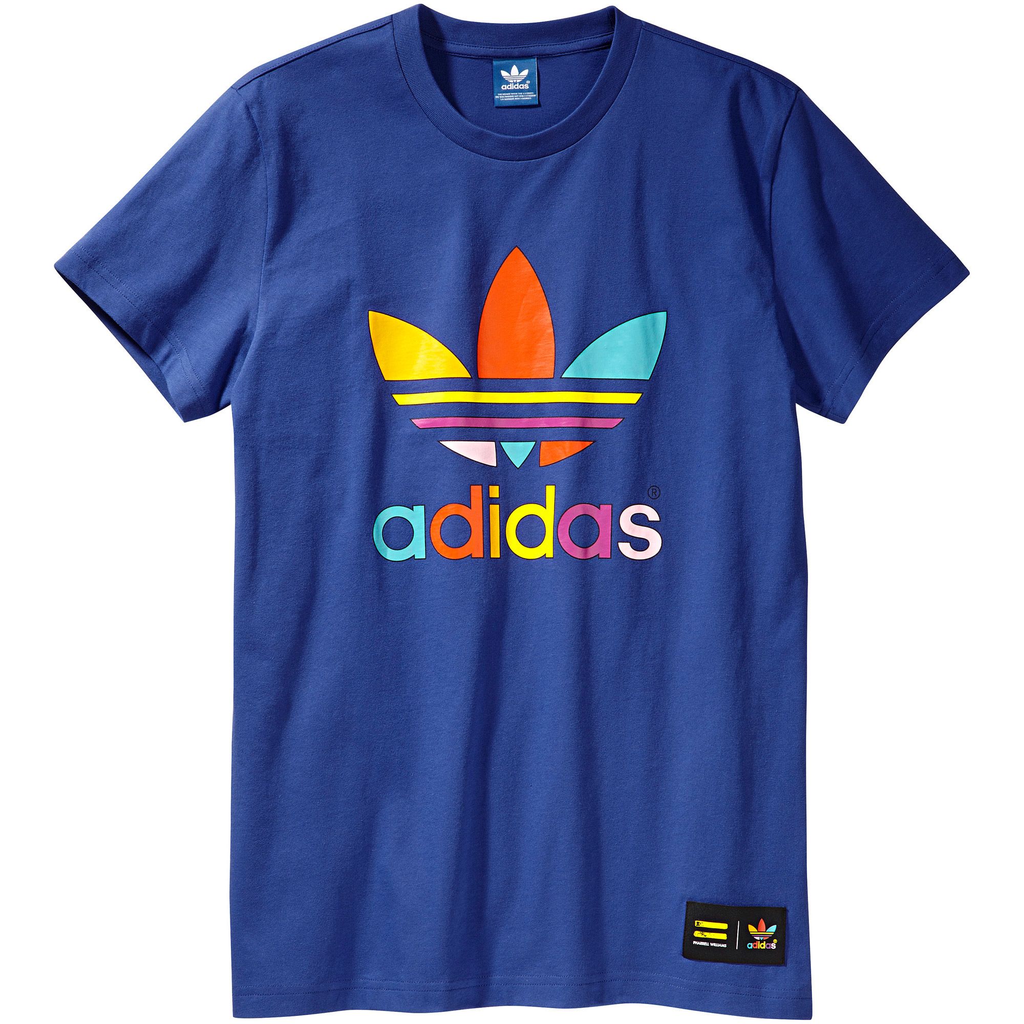 Excelente compromiso De hecho Adidas Originals Camiseta Mono Color Trefoil Pharrell (azul)