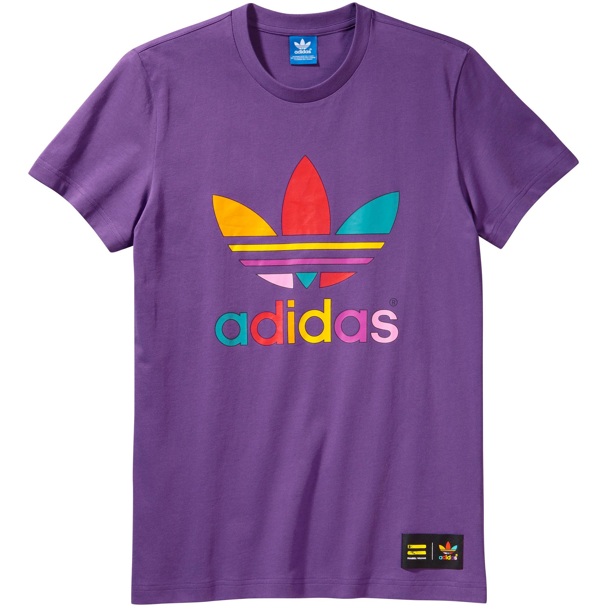 Adidas Originals Camiseta Mono Color Trefoil Pharrell (violeta)
