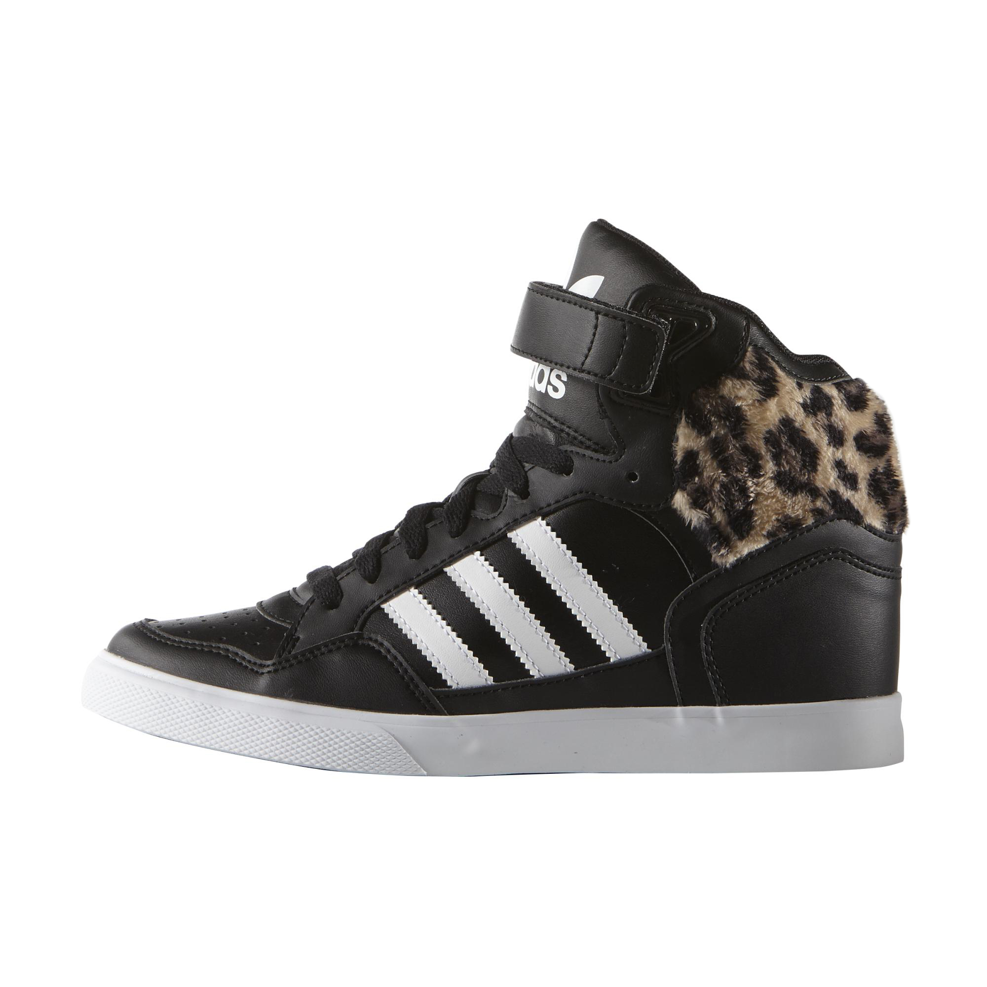 si puedes lanzamiento consonante Adidas Originals Extaball Up W "Leopard Fur" (negro/blanco)