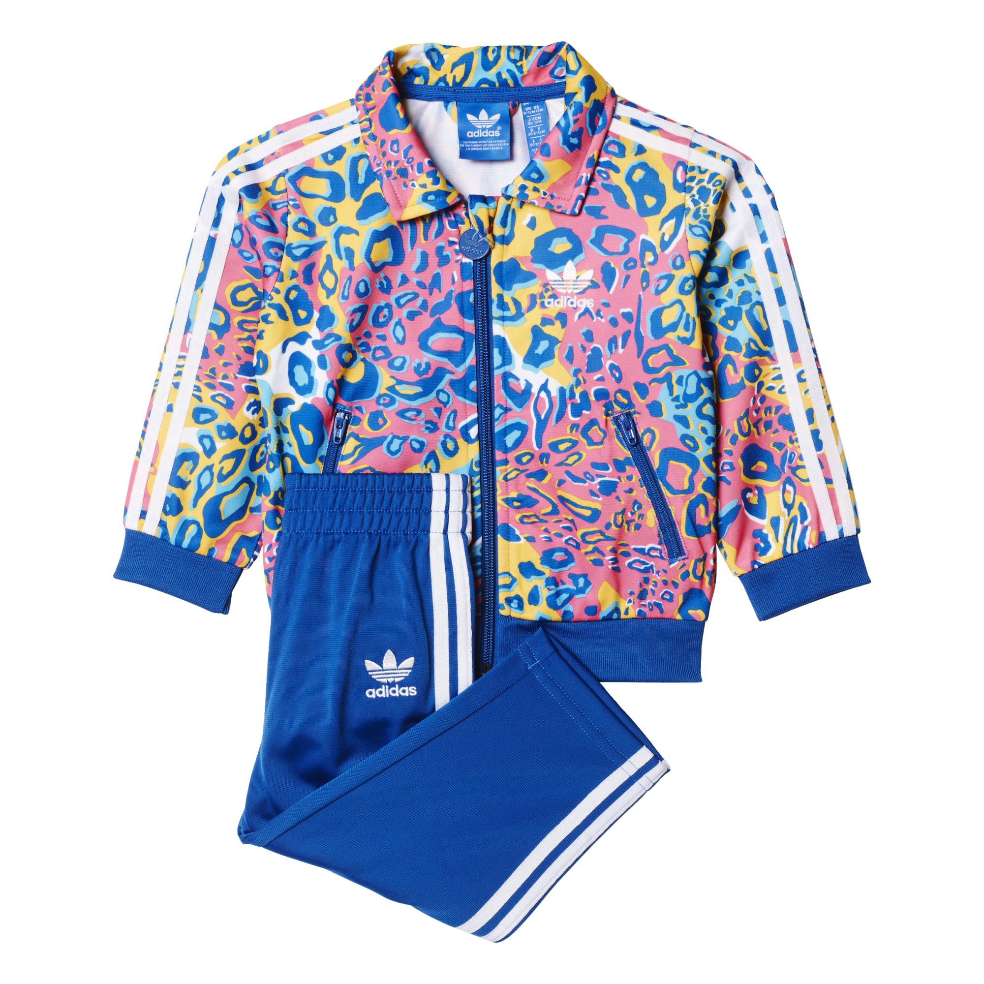 célula dividir Opuesto Adidas Originals Chándal Bebé Leopard Cub Firebird (azul/multico