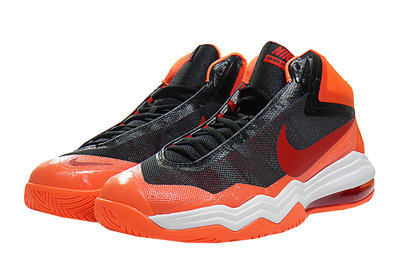 red orange and black air max