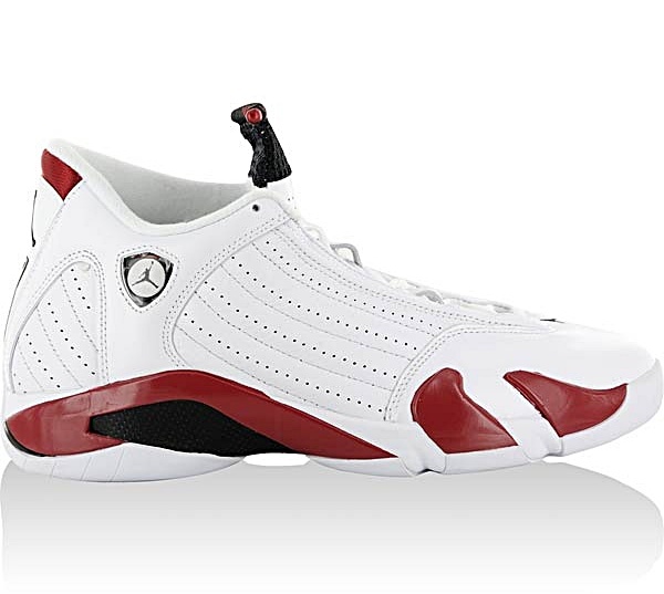 tenis jordan 14 negro con rojo