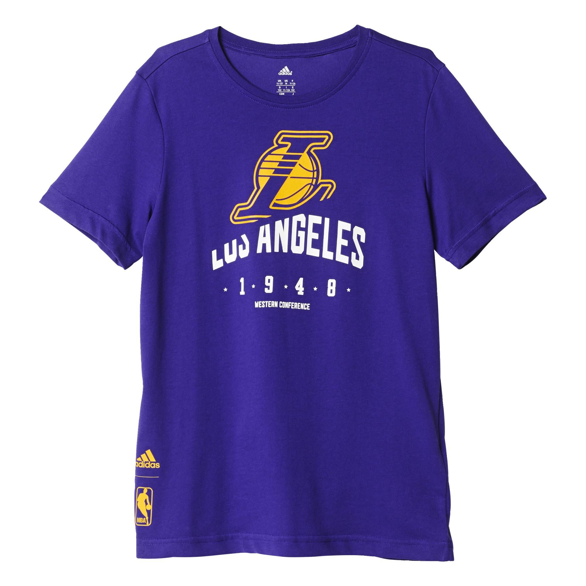 Adidas Niño Camiseta Basics L.A Lakers (purpura)