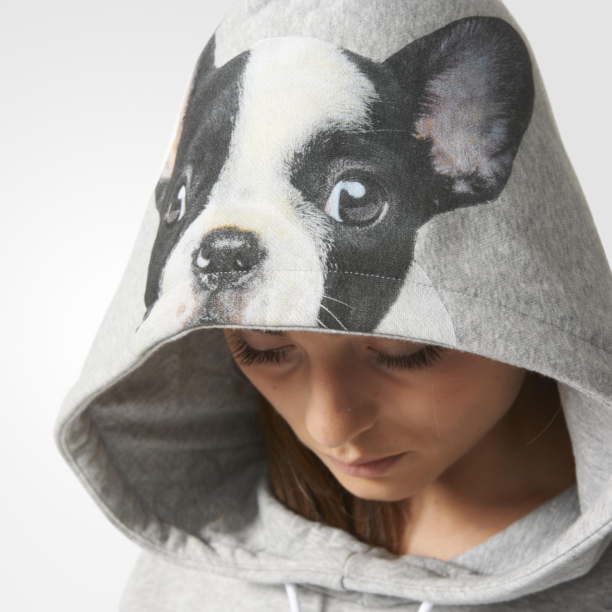 sentar deuda mensaje Adidas Originals Mujer Sudadera Puppy Pooch Rita Ora (gris)
