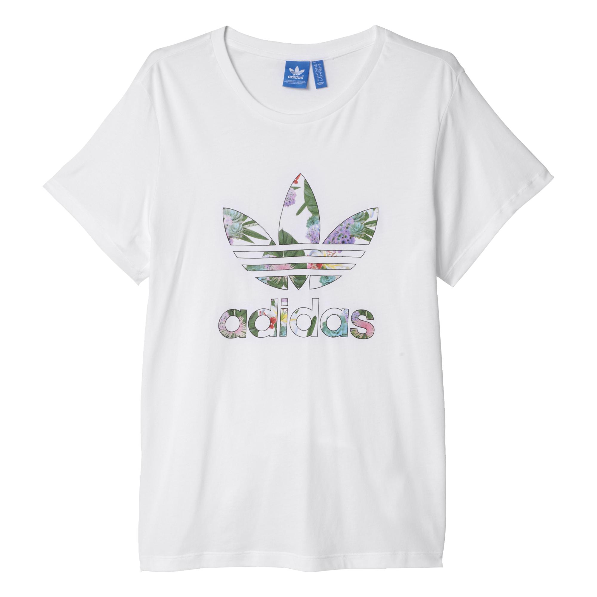 playera adidas blanca mujer