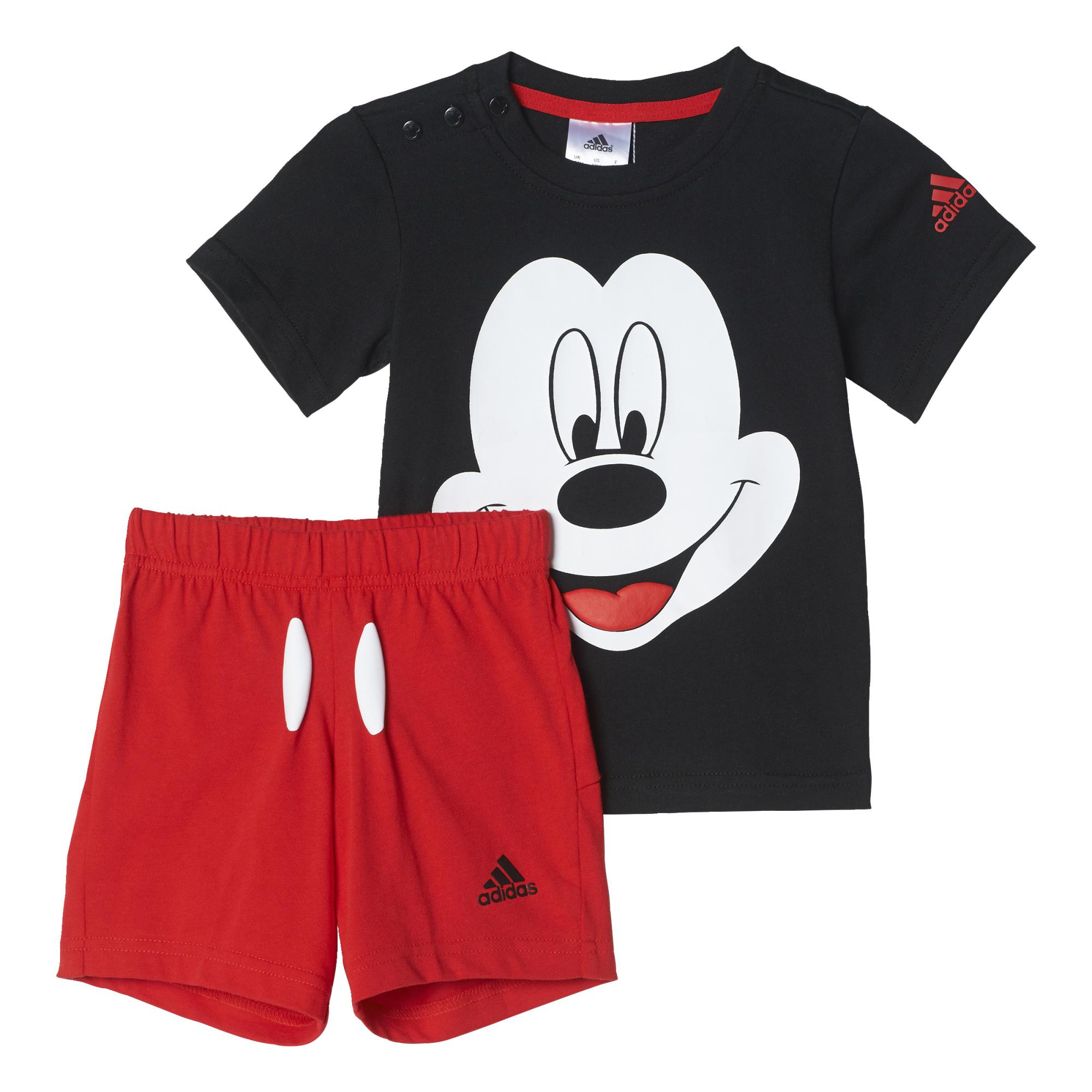 Adidas Disney Conjunto Bebé Mouse (negro/rojo/blanco)