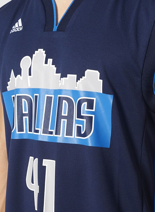 Interesar diario Marty Fielding Adidas Camiseta Réplica Dirt Nowitzki Dallas Mavericks (navy/gri