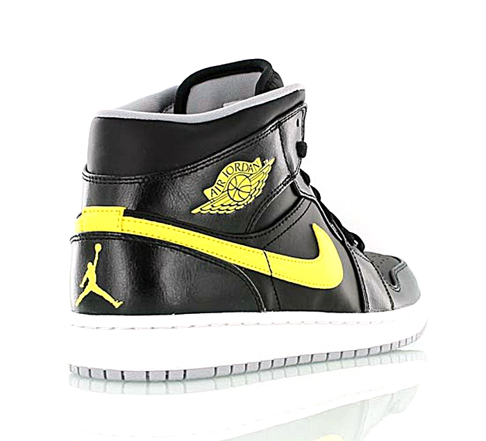 jordan 1 amarillo con negro