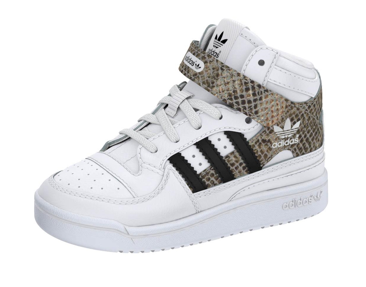 Omitido Alfabeto ayer Adidas Originals Zapatillas Forum Mid Snake Infantil (blanco)