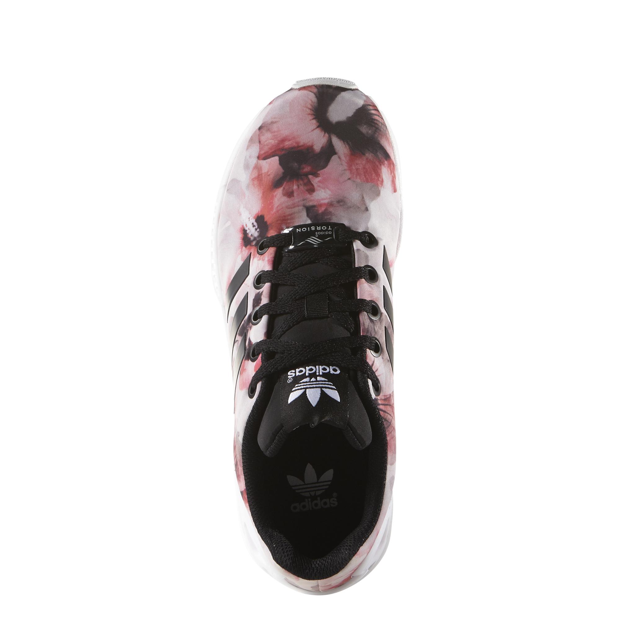 Previsión pintar asistente Adidas Originals ZX Flux K "Flowers" (rosa/blanco/negro)