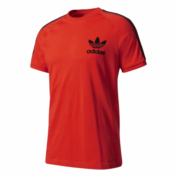 principal en progreso garaje Adidas Originals Camiseta CLFN Logo (rojo/negro)