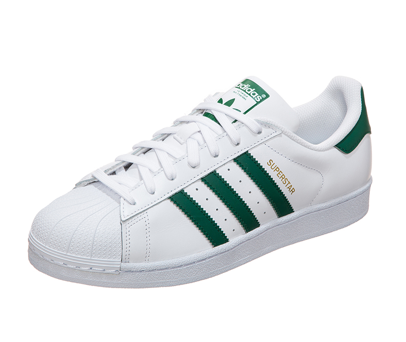 blanco lechoso Son Oxidar Adidas Originals Superstar "Collegiate Green"