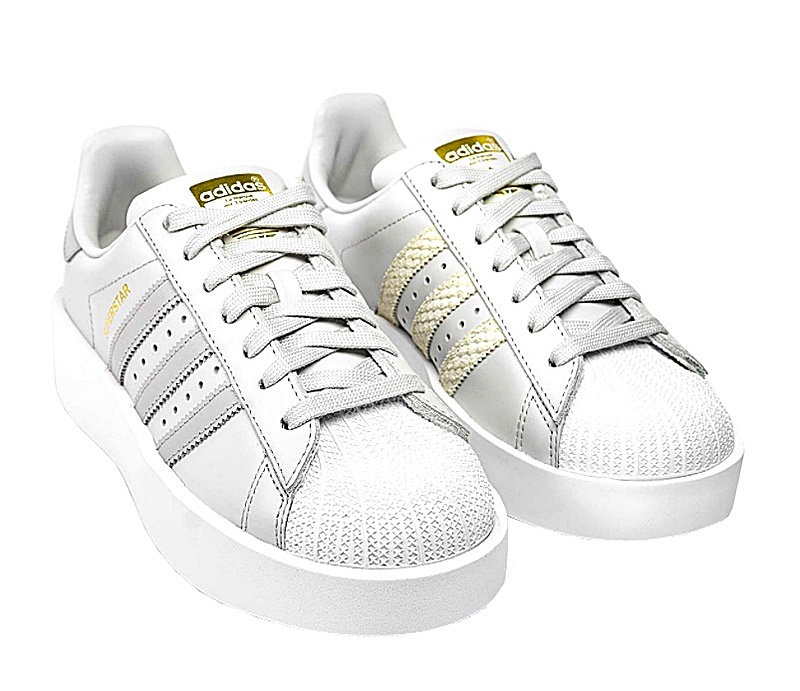 Adidas Superstar Platform "Grey Stripes"