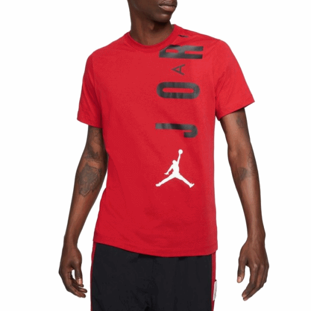 De vez en cuando lento Negociar Jordan Air Stretch SS Men's T-Shirt "Gym Red"