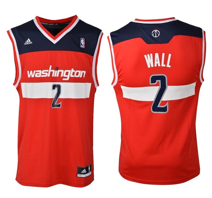 Adidas Camiseta Réplica John Wall Wizards (rojo/marino/blanc