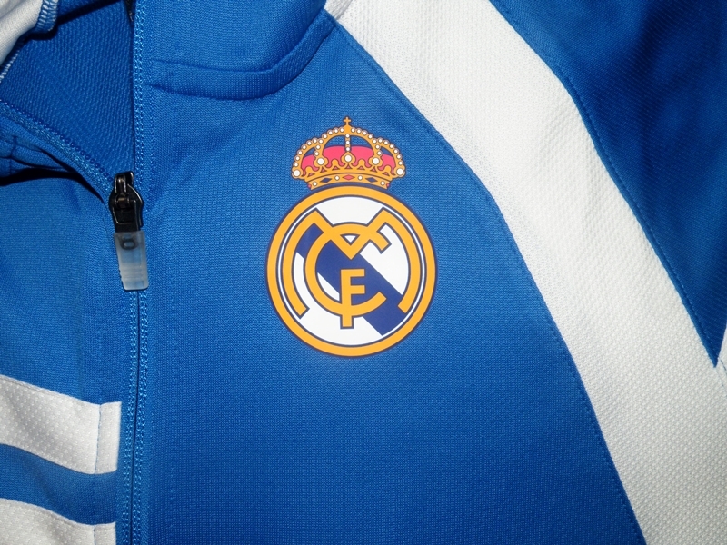 Representación Salida acampar Adidas Chaqueta Real Madrid Baloncesto 2013-2014 (azul/blanco)