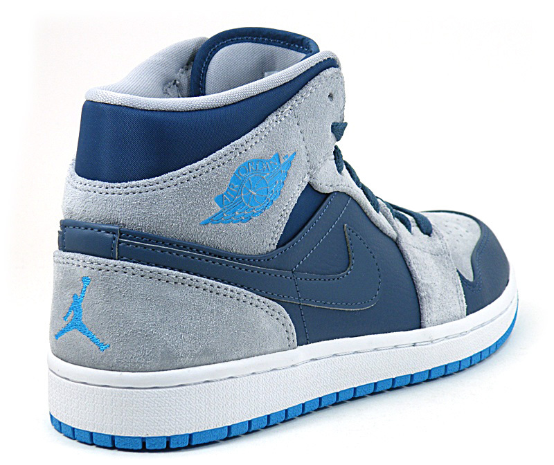 jordan gris con azul