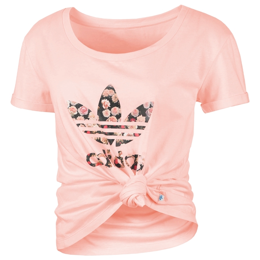 Novia Misterio mermelada Adidas Original Camiseta Logo Rose Mujer (rosa)