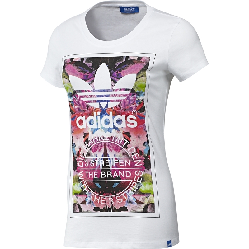 carbohidrato valor emitir Adidas Camiseta Mujer Original Graphic Flower Madnes (blanco)