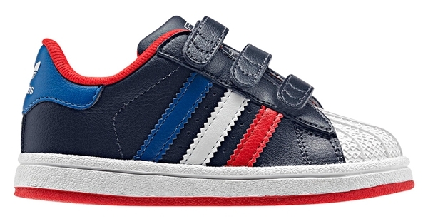 tos Sinceramente Llave Adidas Superstar 2 CF Inf (navy/azul/rojo/blanco)(20-27)