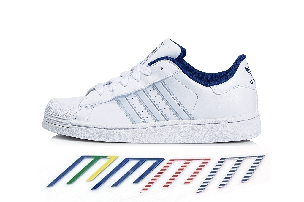 Dólar libro de bolsillo suspender Adidas Superstar 2 IS K (35-40)(blanco/multicolor)