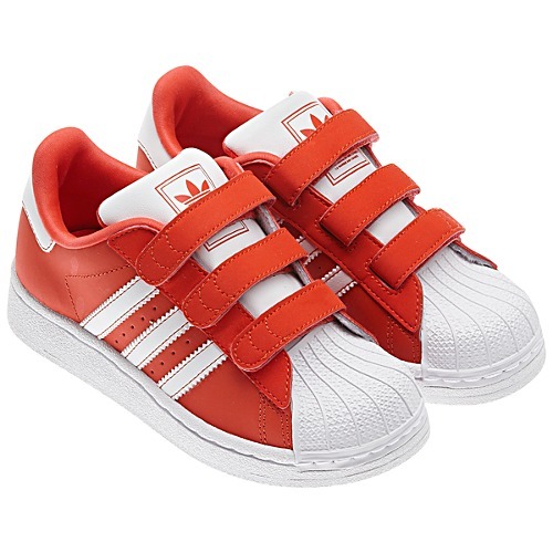 Adidas Superstar 2 CF C 28 35 naranja coral blanco