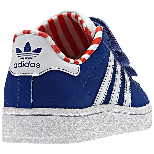 Adidas Superstar 2 C (28-35)(azul/blanco)