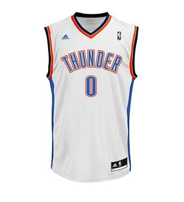 Adidas Camiseta Réplica Russell Westbrook Oklahoma (blanca)