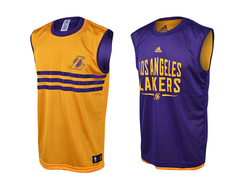 acento agitación por favor confirmar Adidas Camiseta NBA L.A Lakers Summer Run Reversible (amarillo)