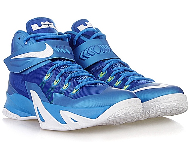 lo hizo mezcla Divertidísimo Nike Zoom LeBron Soldier VIII "PhotoBlue" (417/azul/volt/blanco)