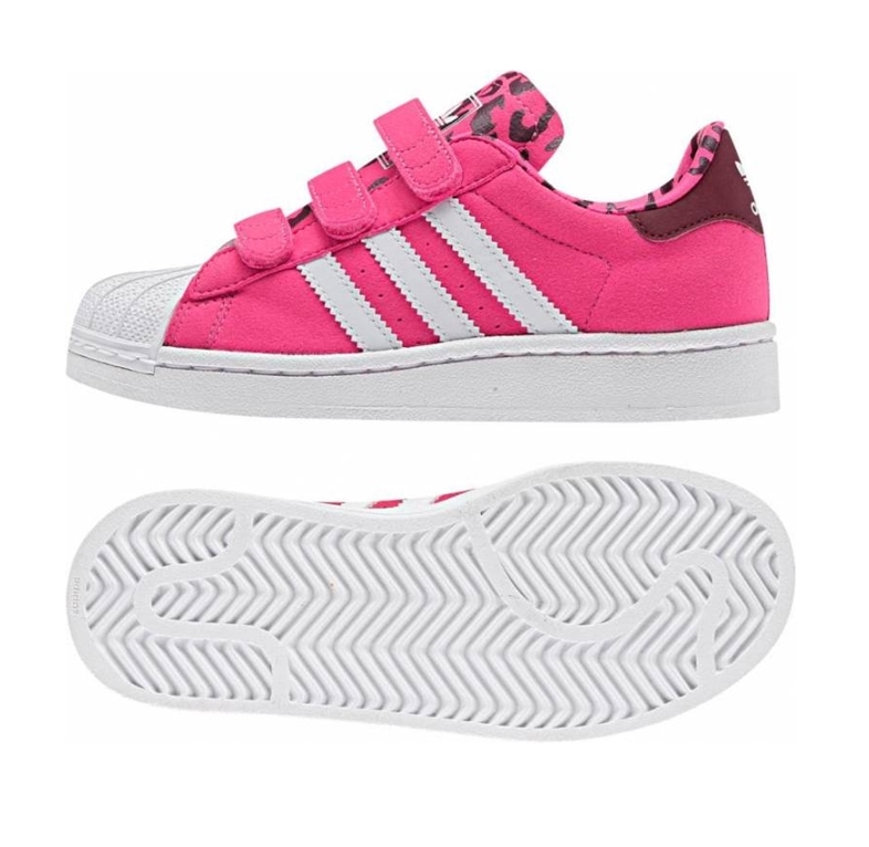 Superstar 2 CF C (28-35/rosa leopard/blanco)