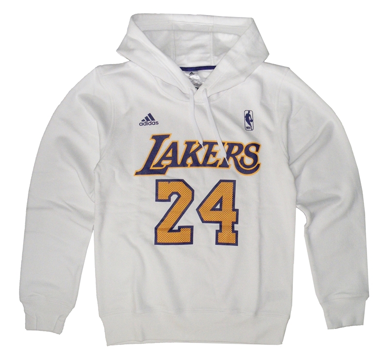 aceleración Extracción Evento Adidas Sudadera NBA Lakers Bryant Nº 24 Game Time (blanco)