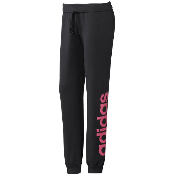 Posada Sensación Cuerda Adidas Pantalón Mujer Essential Branded Logo (negro/rosa)
