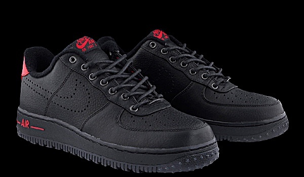 nike air force rojas con negro