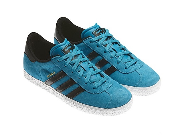 Shetland triste Tubería Adidas Gazelle 2 Junior (36-40/azul turquesa/negro)