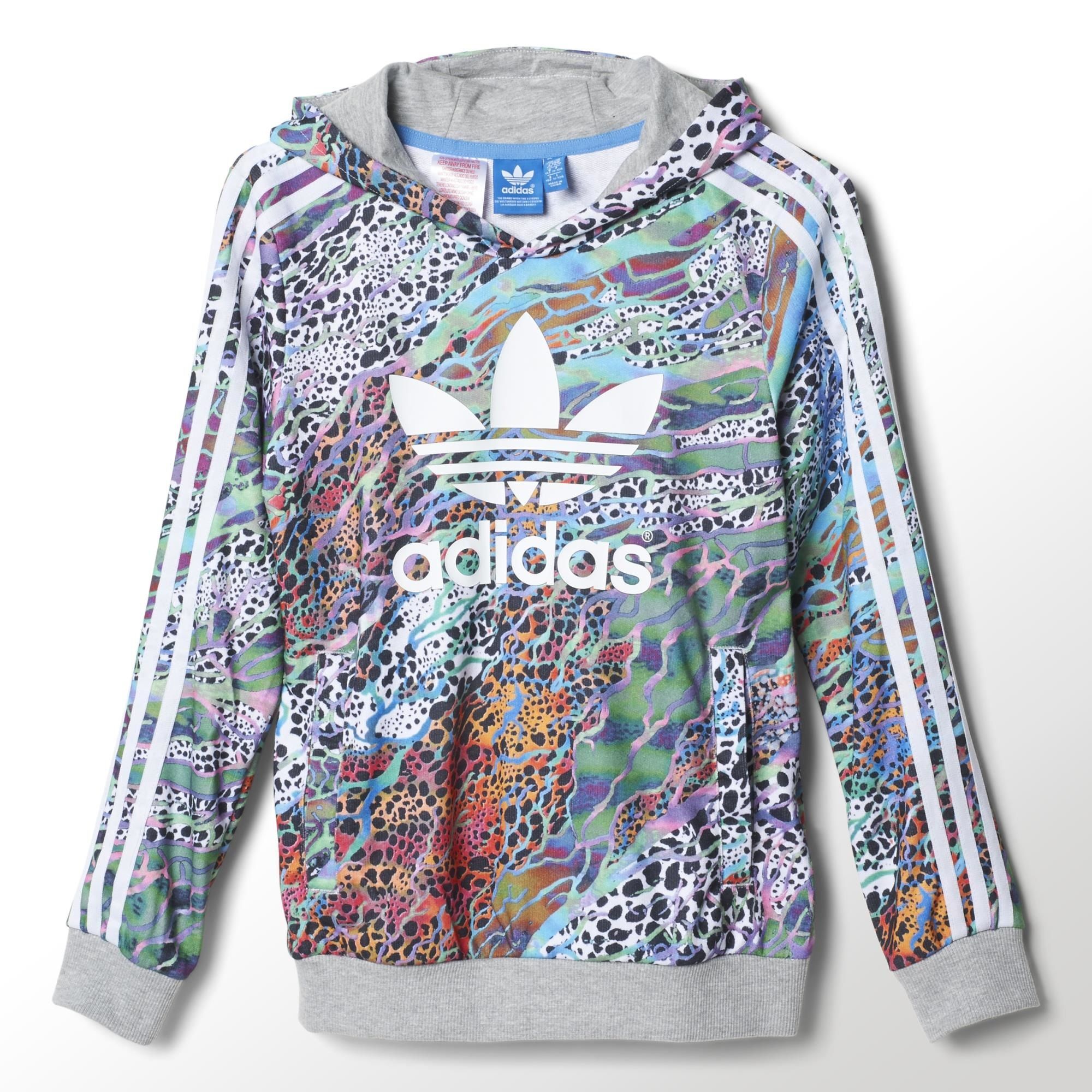 sudadera adidas estampado flores