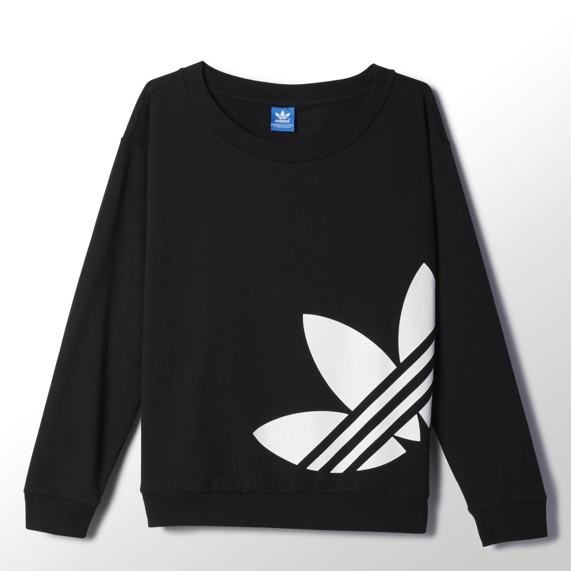 Medicina valor Enajenar Adidas Originals Light Logo Sweater Mujer (negro/blanco)