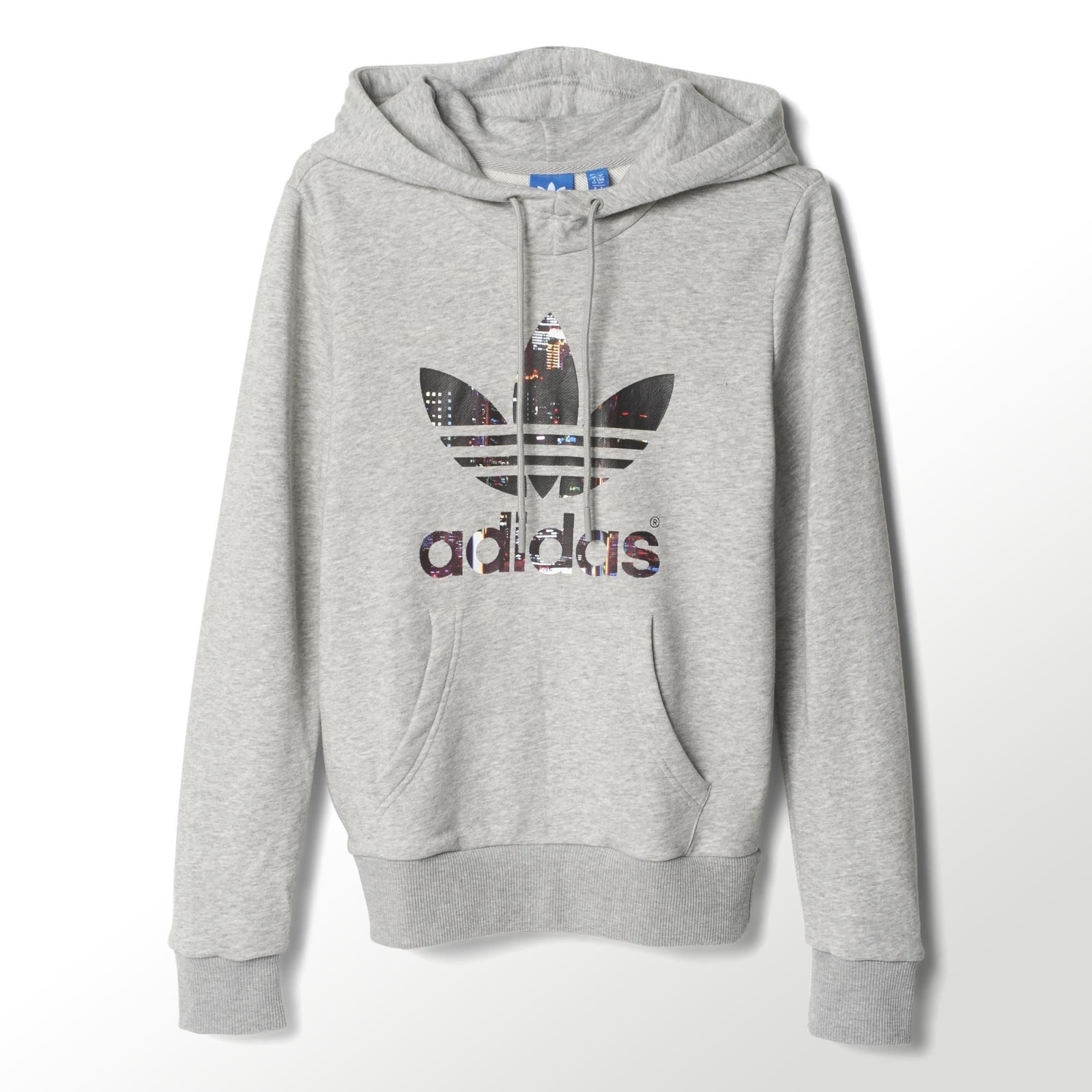 Adidas Originals Sudadera Trefoil Logo (gris/multicolor)