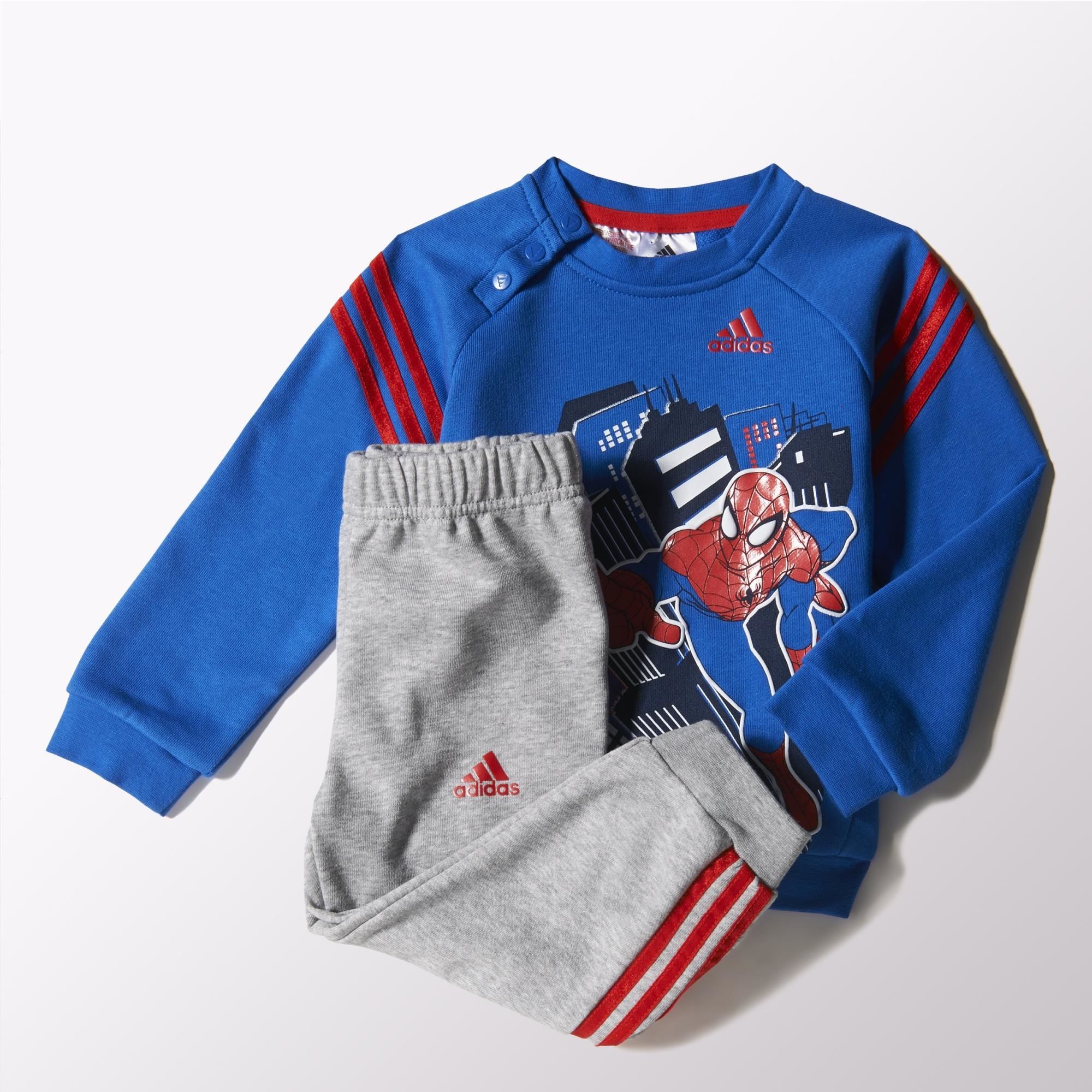 Elegante Arashigaoka quiero Adidas Chándal Niño Marvel Spider-Man (azul/gris/rojo)