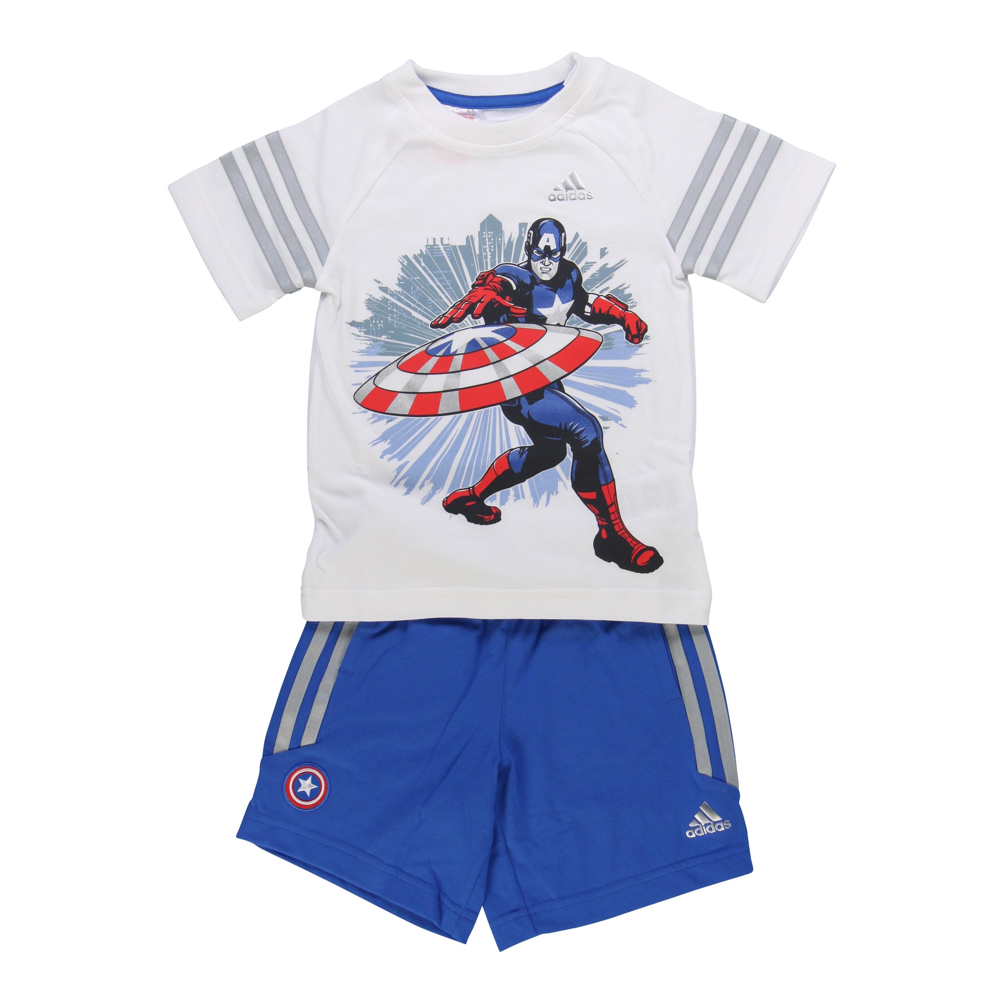 Marvel Conjunto Niño Capitan America (blanco/azul