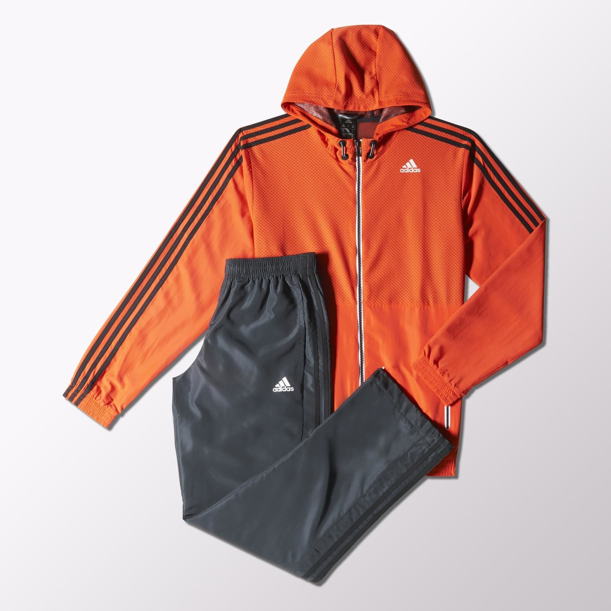 chandal naranja adidas